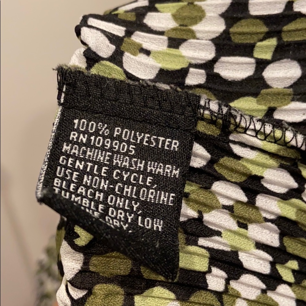 Essentials Green Polka Dot Button Down Shirt - image 6